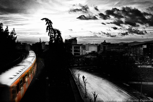‘’Train in orange’’ from Fine Art Suite