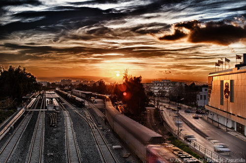‘’Train at Rouf’’ from Fine Art Suite
