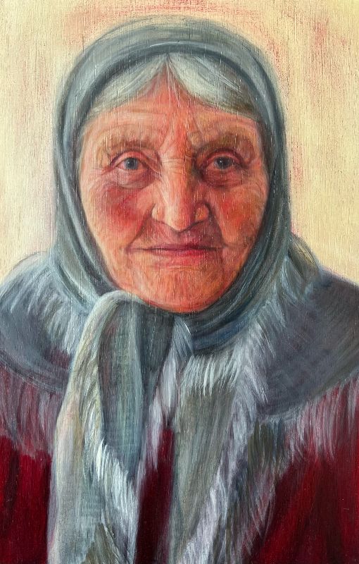 Old Lady With Headscarf