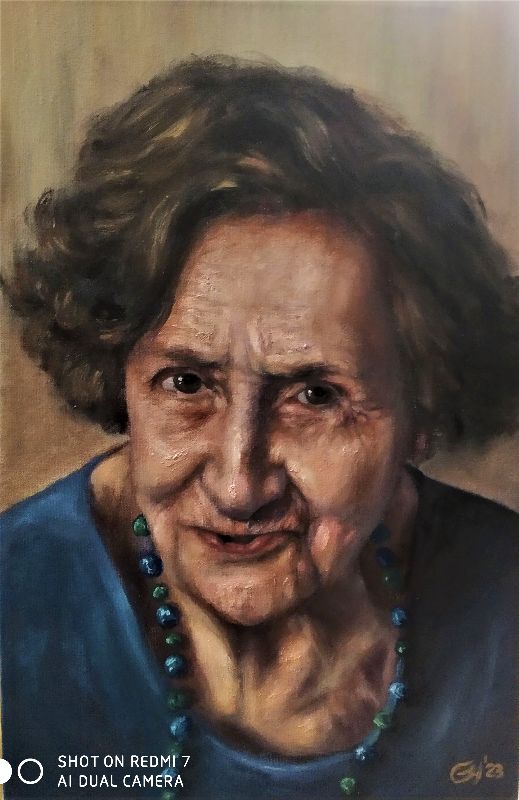 Adela Sánchez Reyes a los 92 años