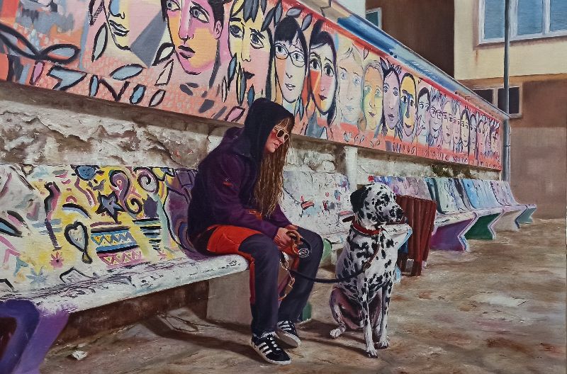María Ángeles Jiménez - An urban artist dog