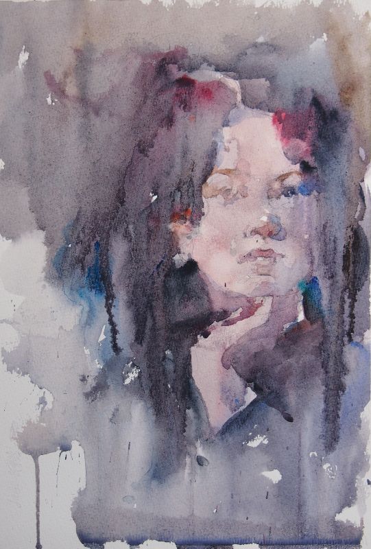 Chennong Gu - Watercolor on paper