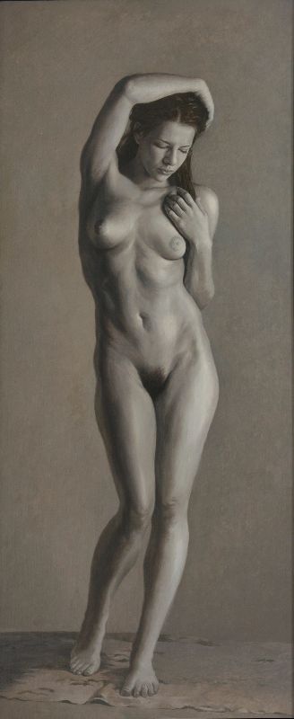 Cristian Avilés - Desnudo de Laura en grises