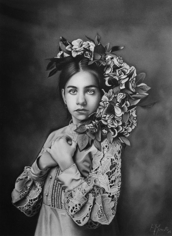 Nina con flores Nina con flores
