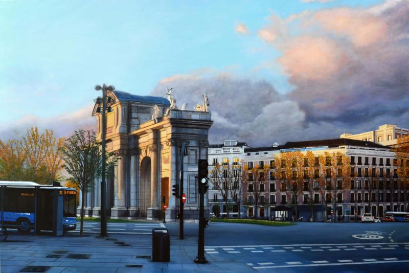Puerta de Alcalá - óleo sobre l