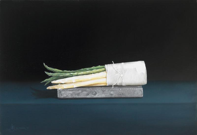 Asperges on a Belgian Blue Stone 