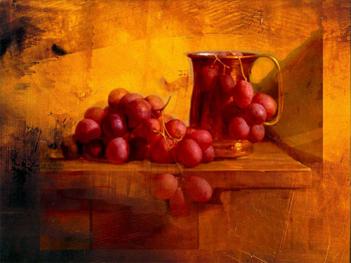 Grapes on the table